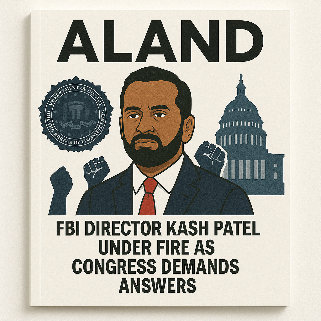 ALAND Magazine Cover – Kash Patel Under Fire